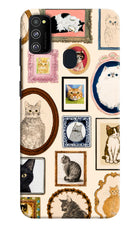 Mirror Cats Samsung M21 2020 Hard Case Back Cover by Casekaro