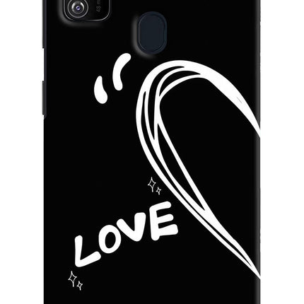 Love Line Samsung M21 2020 Hard Case Back Cover by Casekaro