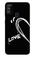 Love Line Samsung M21 2020 Hard Case Back Cover by Casekaro
