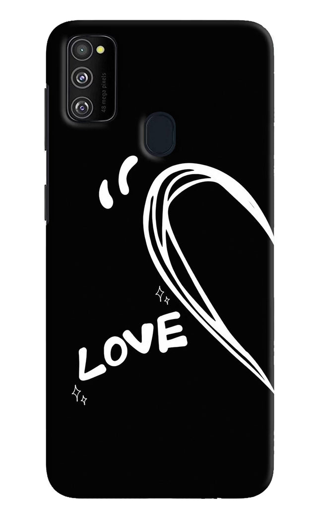 Love Line Samsung M21 2020 Hard Case Back Cover by Casekaro