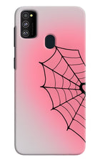 Pink Web Samsung M21 2020 Hard Case Back Cover by Casekaro