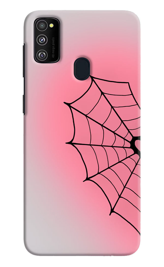 Pink Web Samsung M21 2020 Hard Case Back Cover by Casekaro