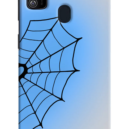 Blue Web Samsung M21 2020 Hard Case Back Cover by Casekaro