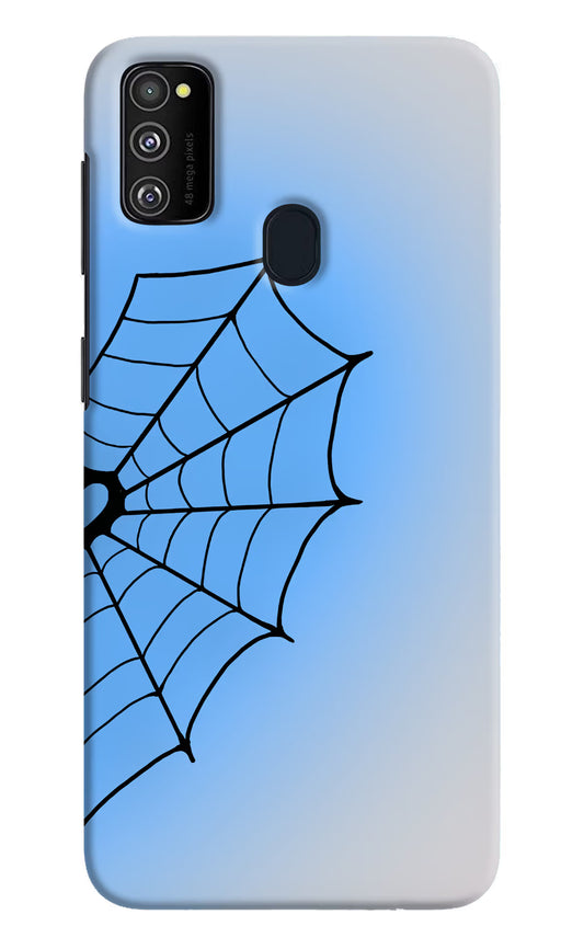 Blue Web Samsung M21 2020 Hard Case Back Cover by Casekaro