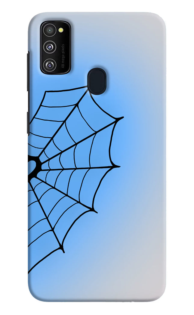 Blue Web Samsung M21 2020 Hard Case Back Cover by Casekaro