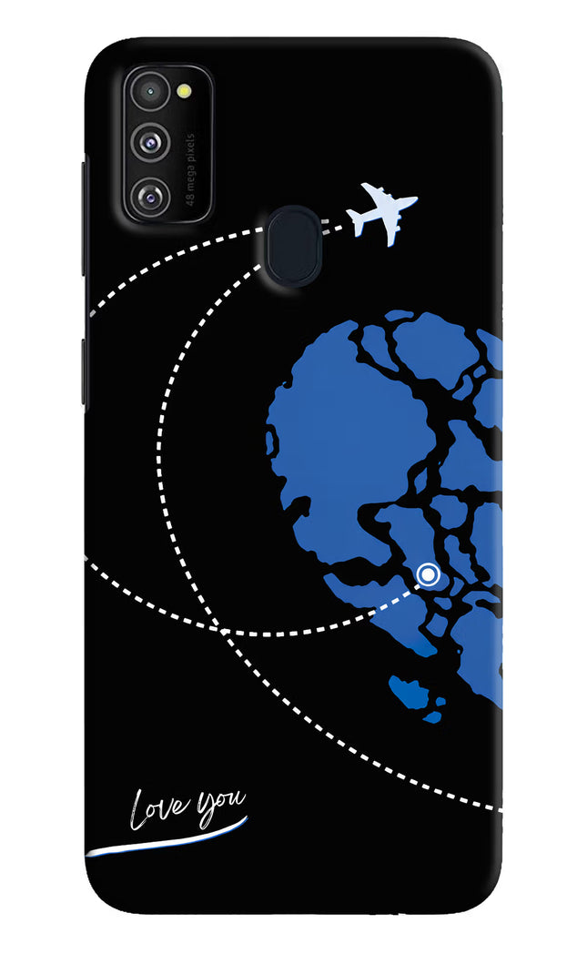 Love Orbit Samsung M21 2020 Hard Case Back Cover by Casekaro