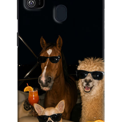 Party Squad Samsung M21 2020 Hard Case Back Cover by Casekaro