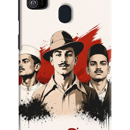 Bhagat Singh Trio Samsung M21 2020 Hard Case Back Cover by Casekaro