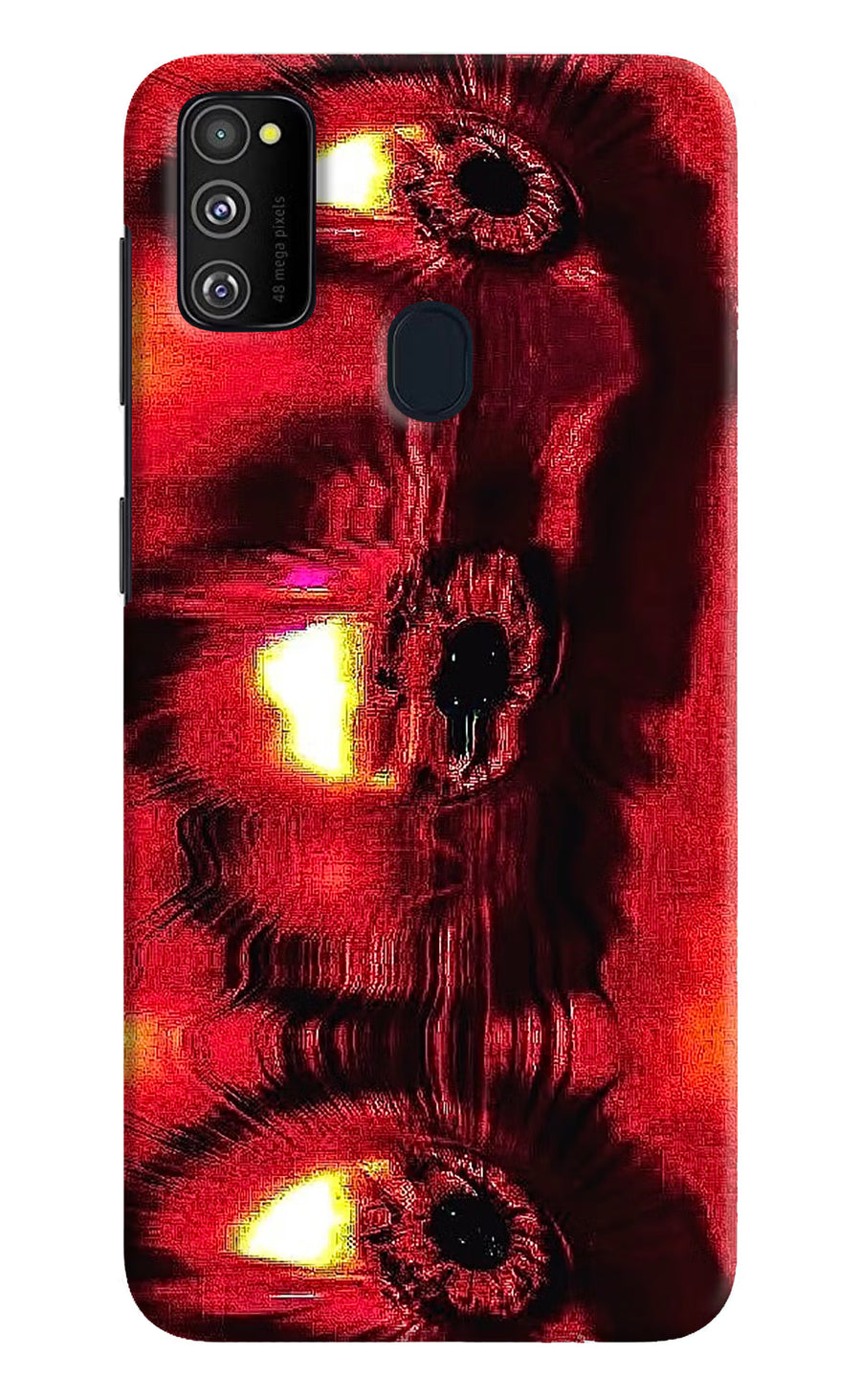 Fire Eye Samsung M21 2020 Back Cover, Hard case