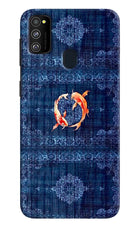 Koi Blue Samsung M21 2020 Hard Case Back Cover by Casekaro