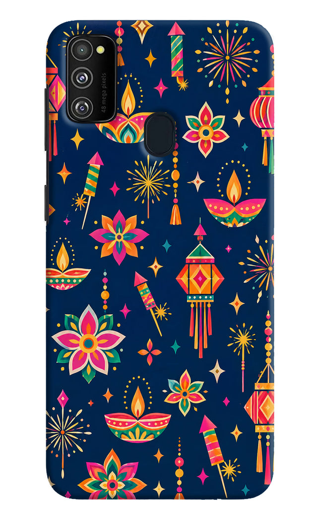 Festive Pop Samsung M21 2020 Hard Case Back Cover by Casekaro