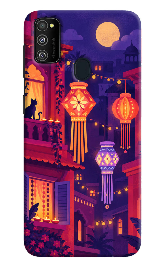Lantern Lane Samsung M21 2020 Hard Case Back Cover by Casekaro
