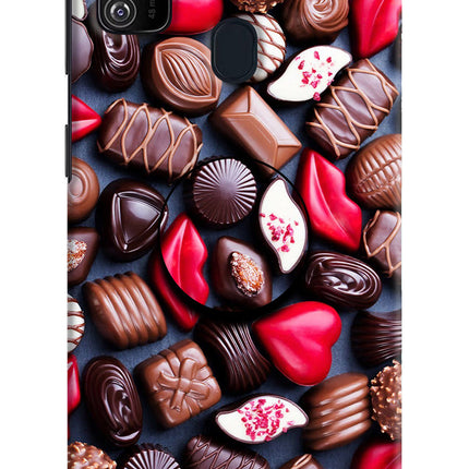 Chocolates Samsung M21 2020 Pop Case by Casekaro
