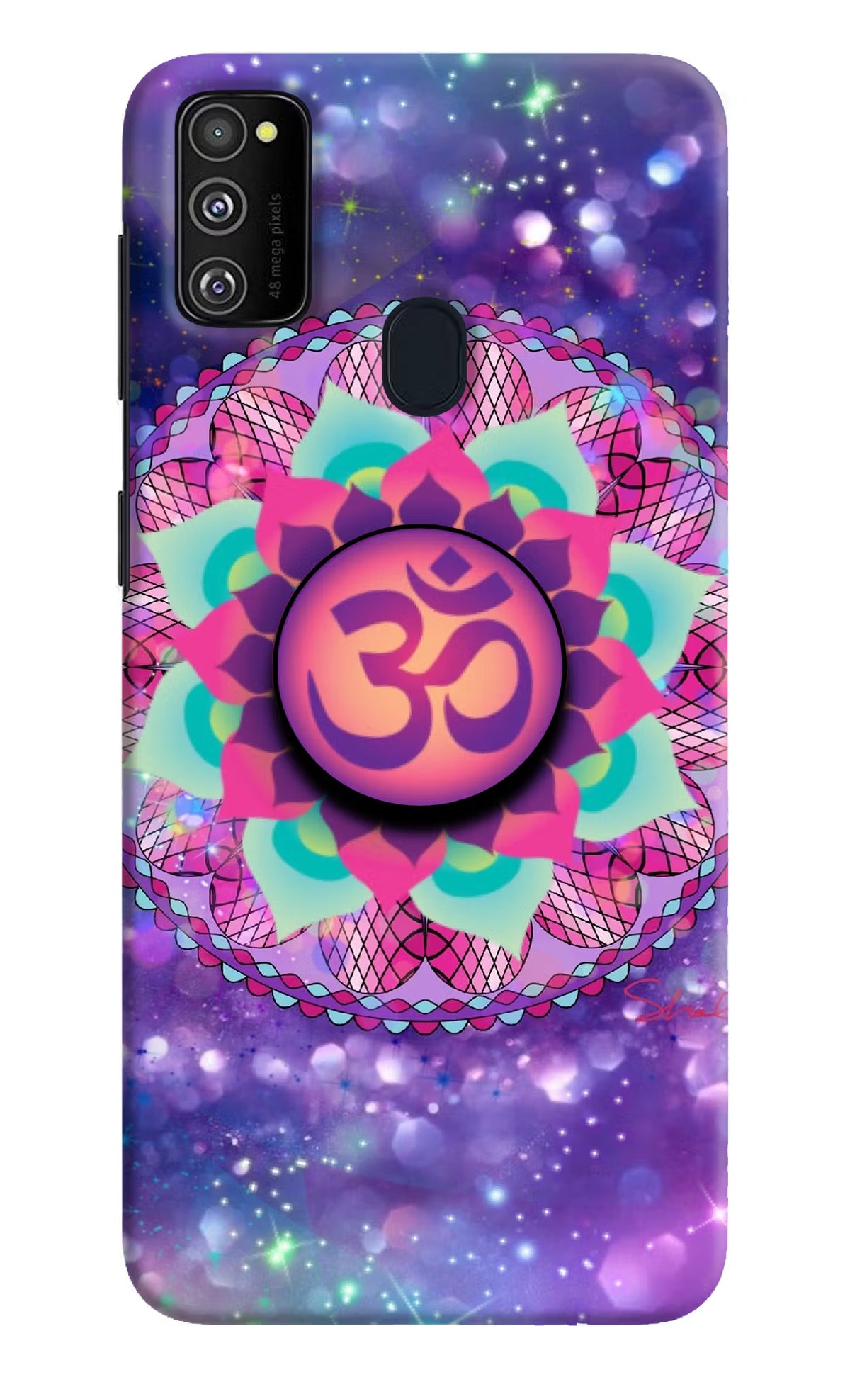 Om Purple Samsung M21 2020 Pop Case by Casekaro