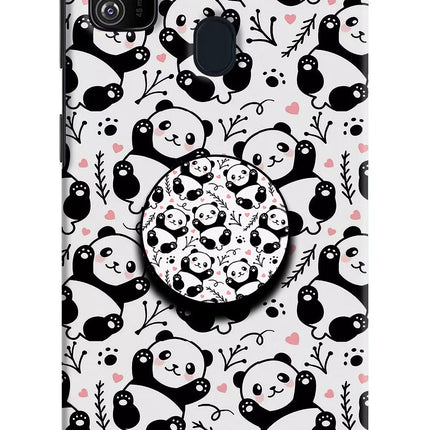 Cute Panda Samsung M21 2020 Pop Case by Casekaro