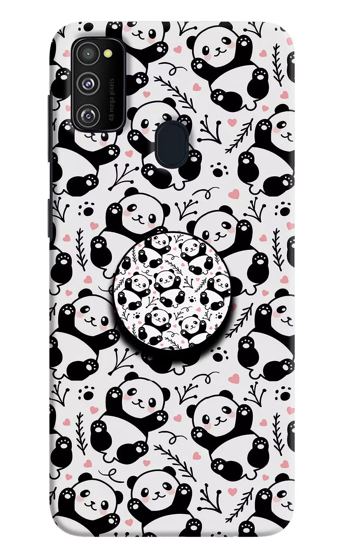 Cute Panda Samsung M21 2020 Pop Case by Casekaro