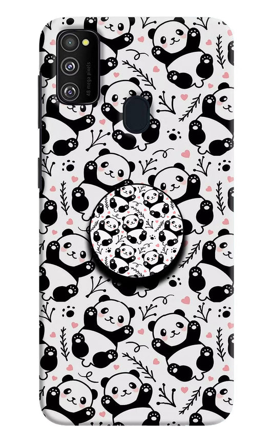 Cute Panda Samsung M21 2020 Pop Case by Casekaro