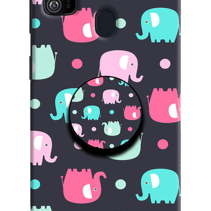 Baby Elephants Samsung M21 2020 Pop Case by Casekaro