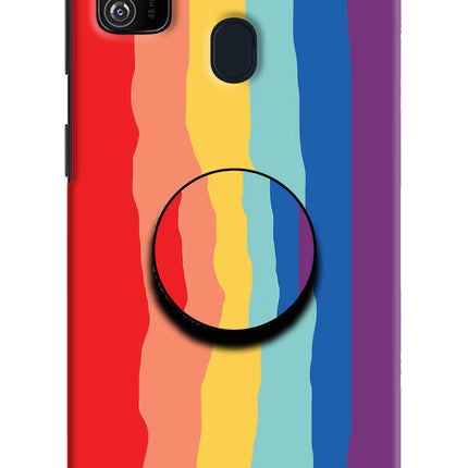 Rainbow Samsung M21 2020 Pop Case by Casekaro