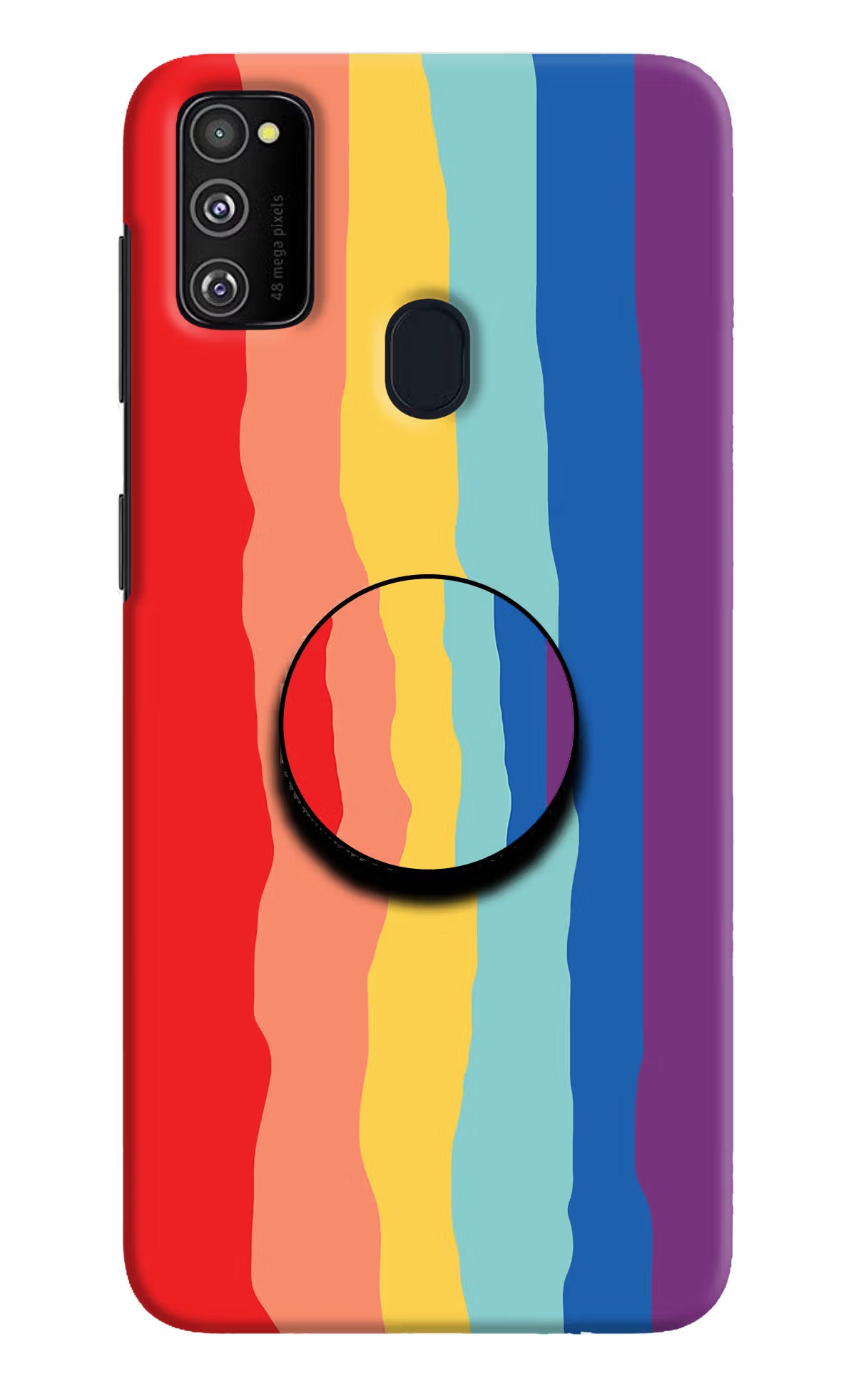 Rainbow Samsung M21 2020 Pop Case by Casekaro