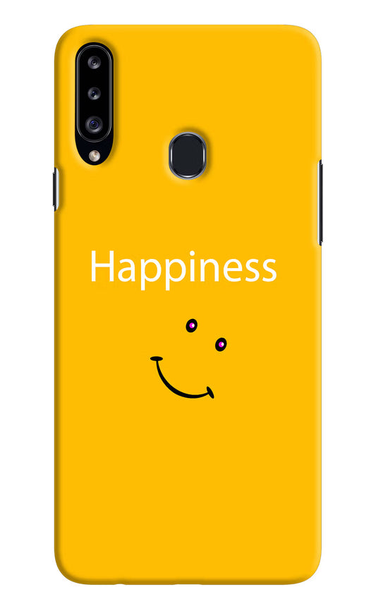 Happiness With Smiley Samsung A20s Hard Case Back Cover by Casekaro