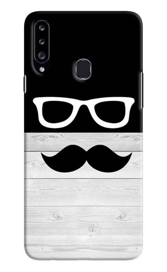 Mustache Samsung A20s Hard Case Back Cover by Casekaro