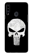 Punisher Skull Samsung A20s Hard Case Back Cover by Casekaro