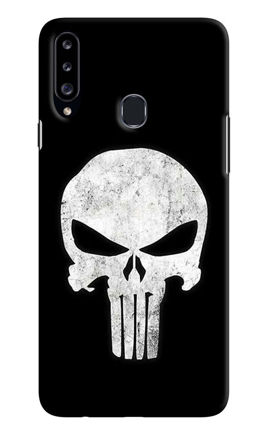 Punisher Skull Samsung A20s Hard Case Back Cover by Casekaro