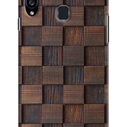 Wooden Cube Design Samsung A20s Hard Case Back Cover by Casekaro