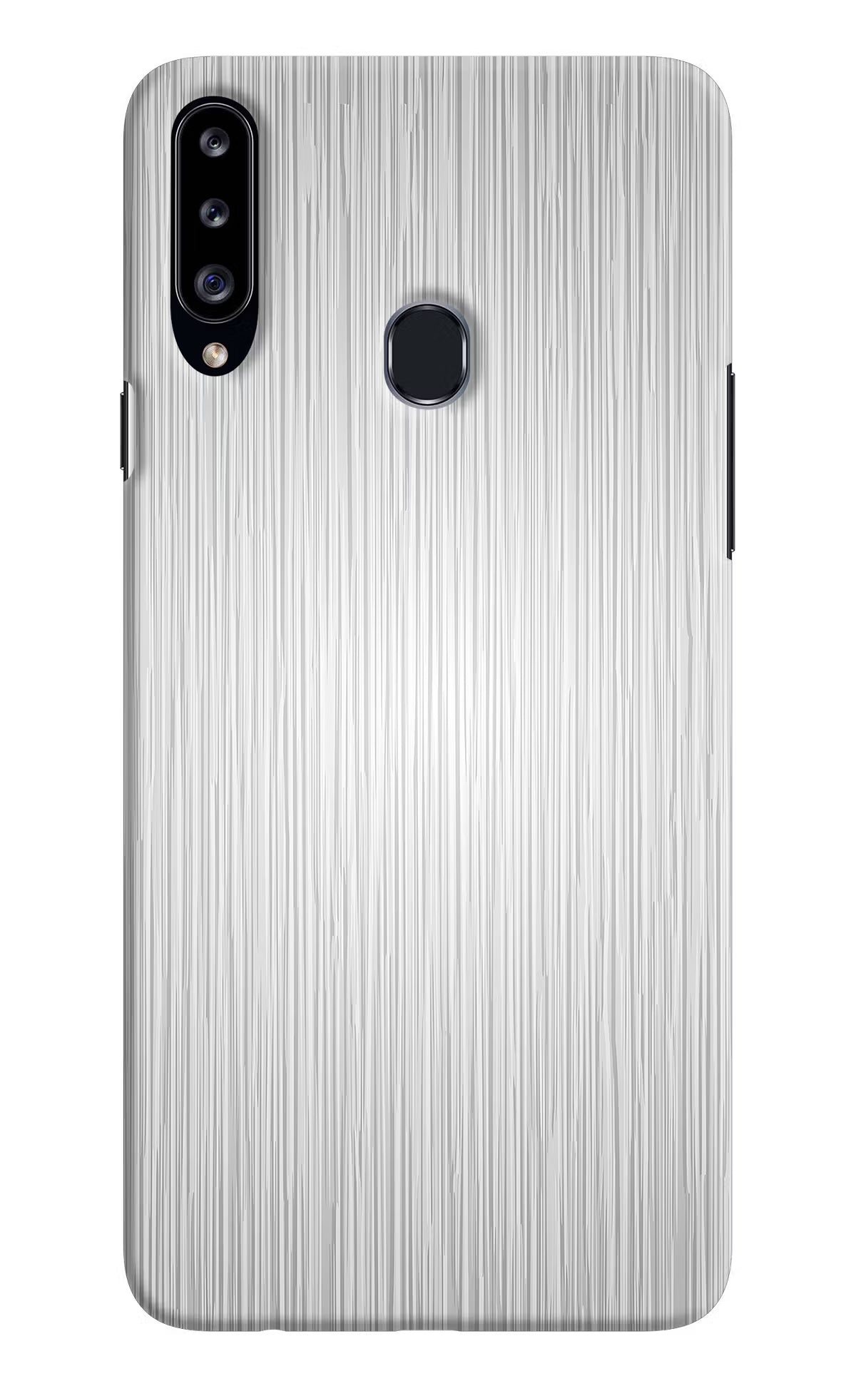 Wooden Grey Texture Samsung A20s Hard Case Back Cover by Casekaro