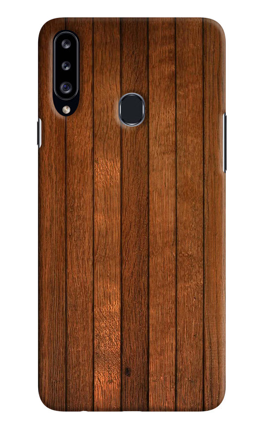 Wooden Artwork Bands Samsung A20s Hard Case Back Cover by Casekaro