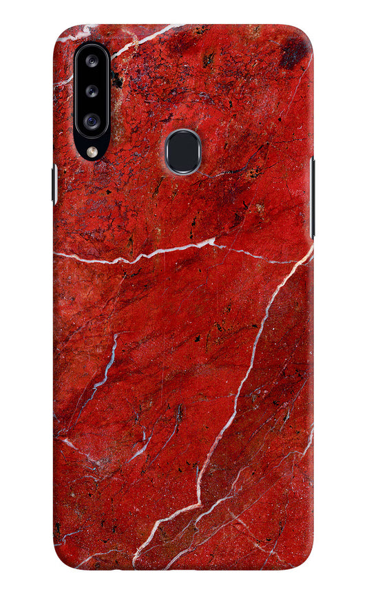 Red Marble Design Samsung A20s Hard Case Back Cover by Casekaro