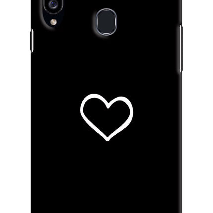 Heart Samsung A20s Hard Case Back Cover by Casekaro