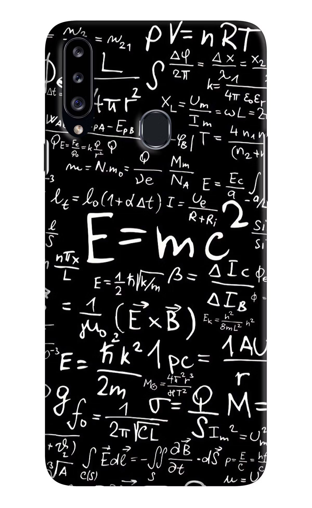 Physics Formula Samsung A20s Hard Case Back Cover by Casekaro