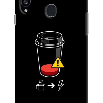 Coffee Samsung A20s Hard Case Back Cover by Casekaro