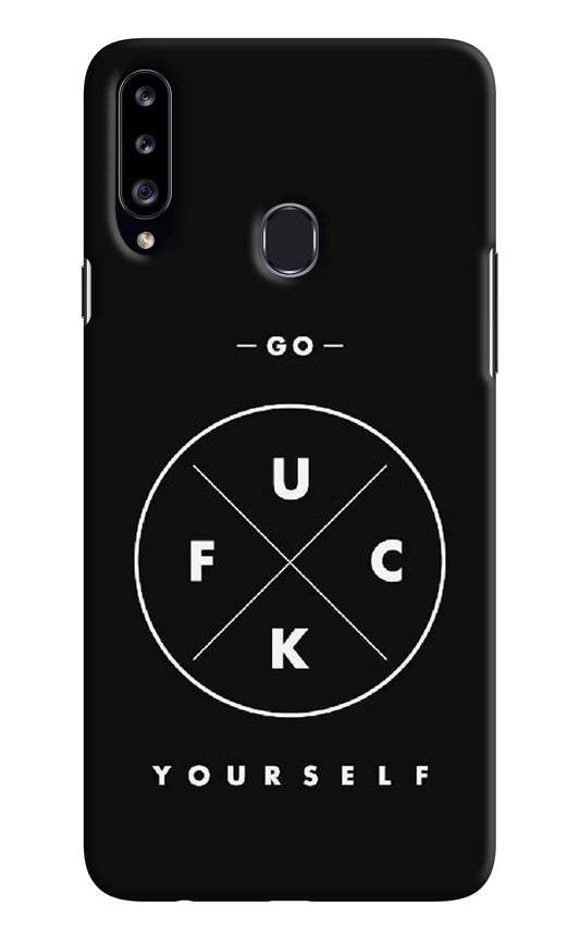 Go Fuck Yourself Samsung A20s Hard Case Back Cover by Casekaro