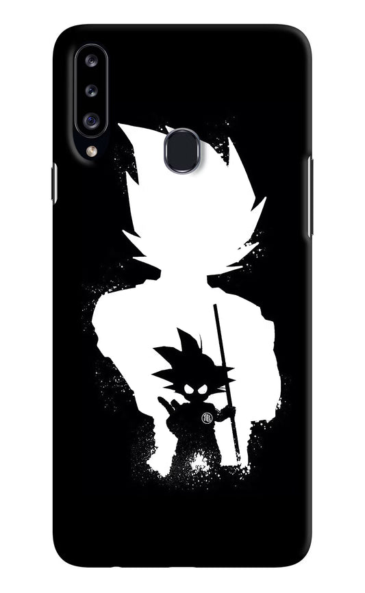 Goku Shadow Samsung A20s Hard Case Back Cover by Casekaro