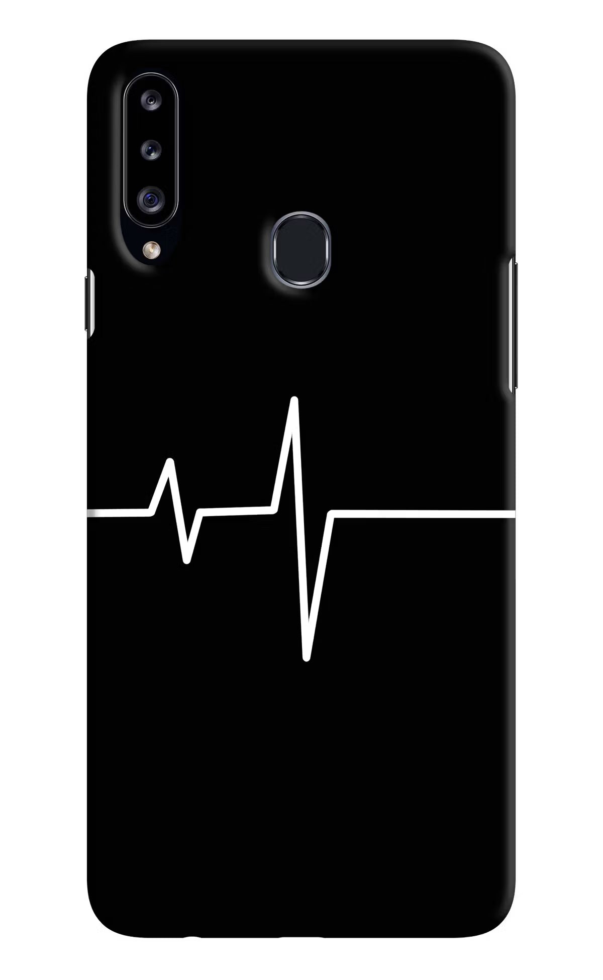 Heart Beats Samsung A20s Hard Case Back Cover by Casekaro