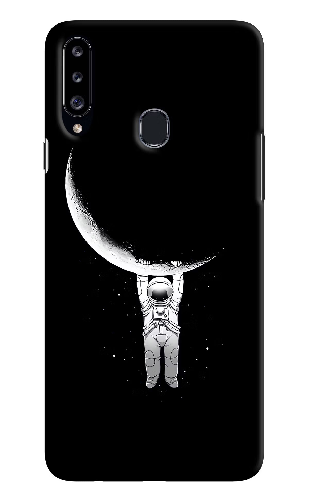 Moon Space Samsung A20s Hard Case Back Cover by Casekaro