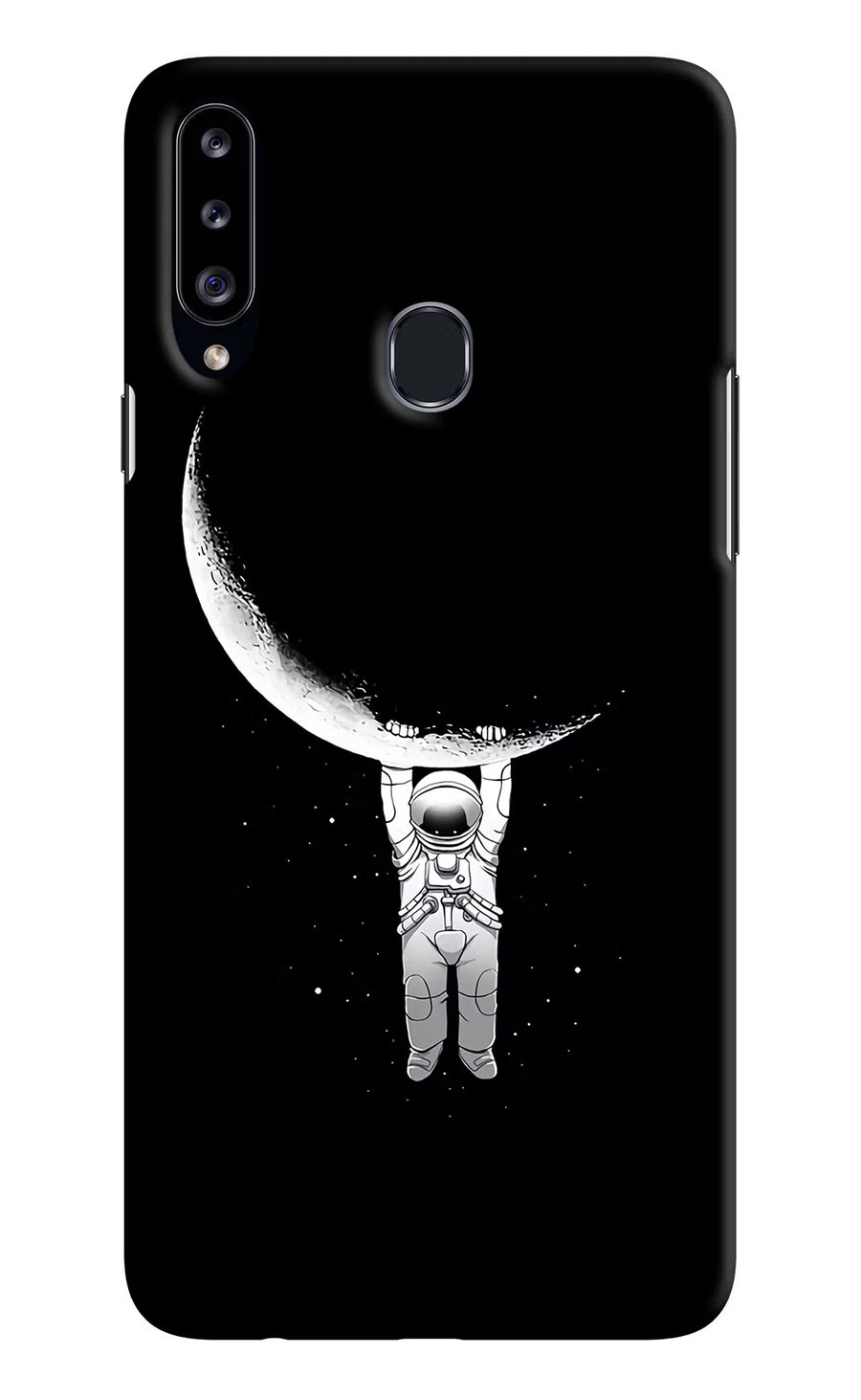 Moon Space Samsung A20s Back Cover, Hard case