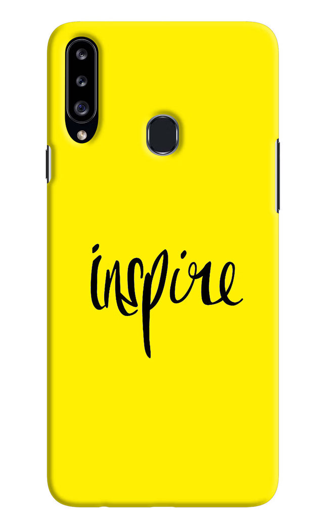 Inspire Samsung A20s Hard Case Back Cover by Casekaro