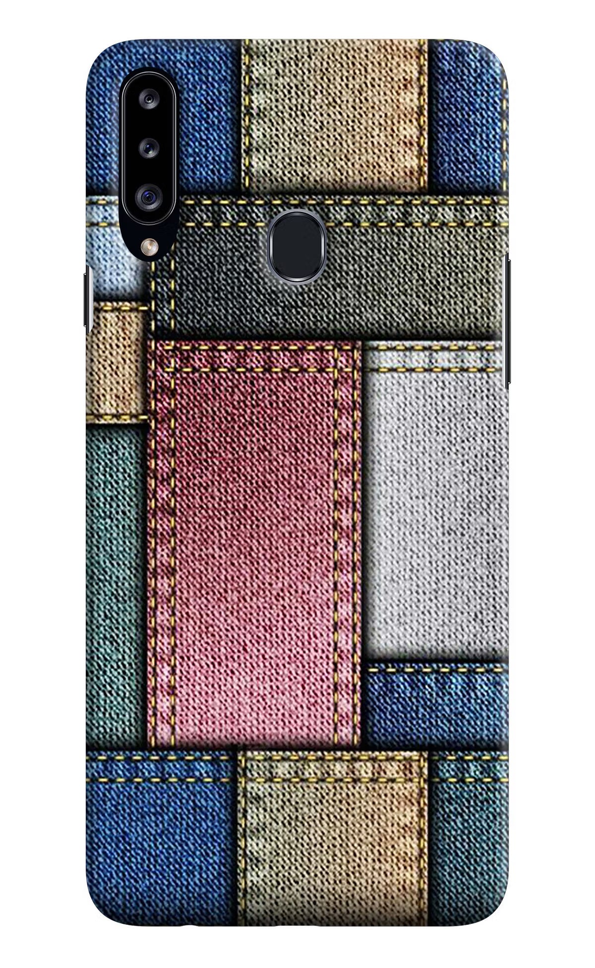 Multicolor Jeans Samsung A20s Hard Case Back Cover by Casekaro