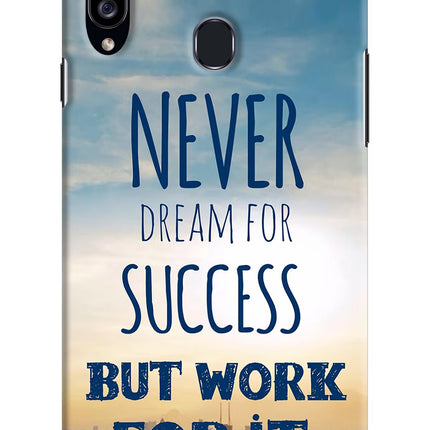 Never Dream For Success But Work For It Samsung A20s Hard Case Back Cover by Casekaro