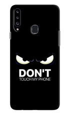 Don'T Touch My Phone Samsung A20s Hard Case Back Cover by Casekaro