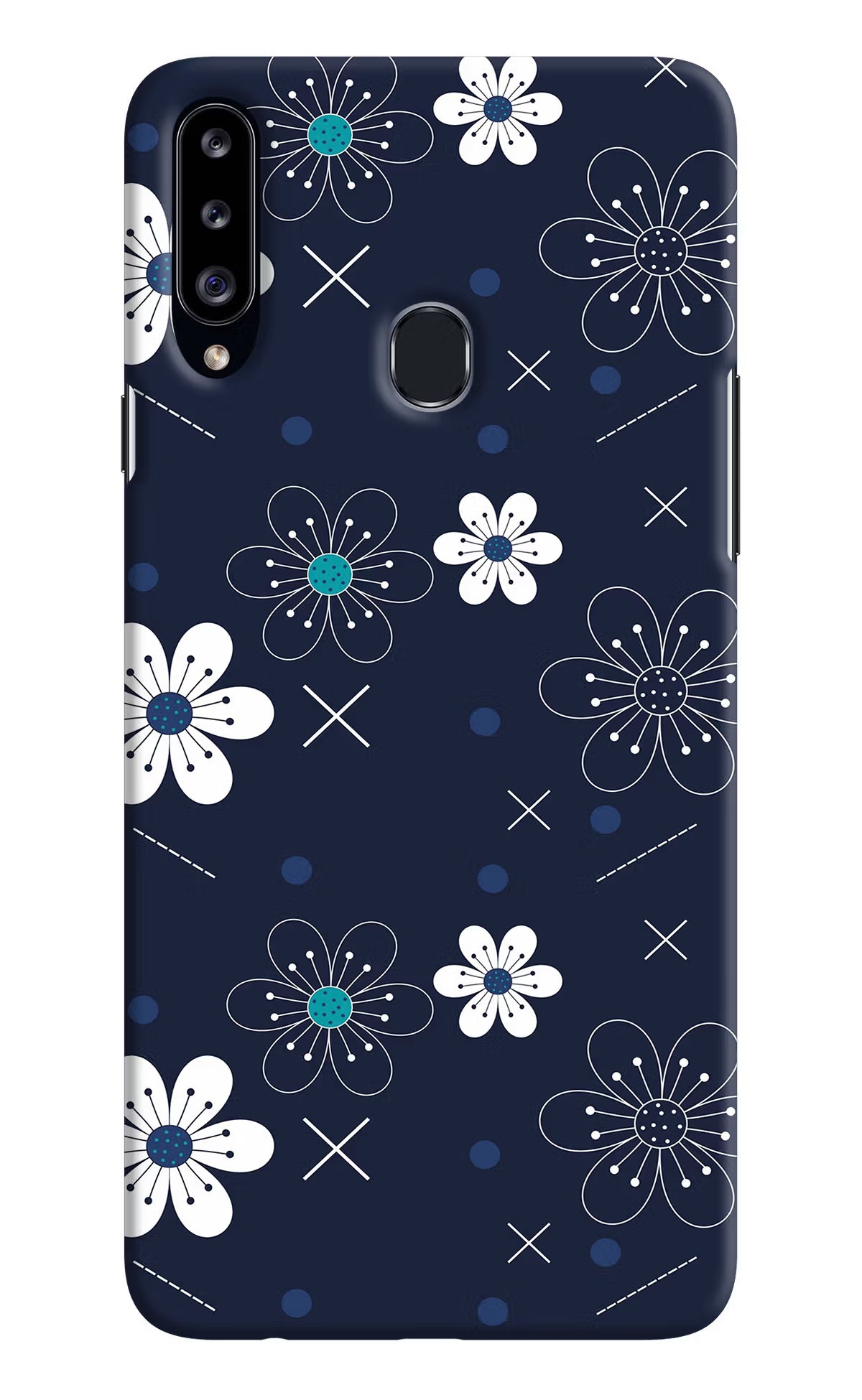 Flowers Samsung A20s Hard Case Back Cover by Casekaro