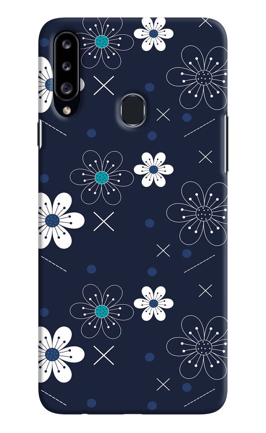 Flowers Samsung A20s Hard Case Back Cover by Casekaro