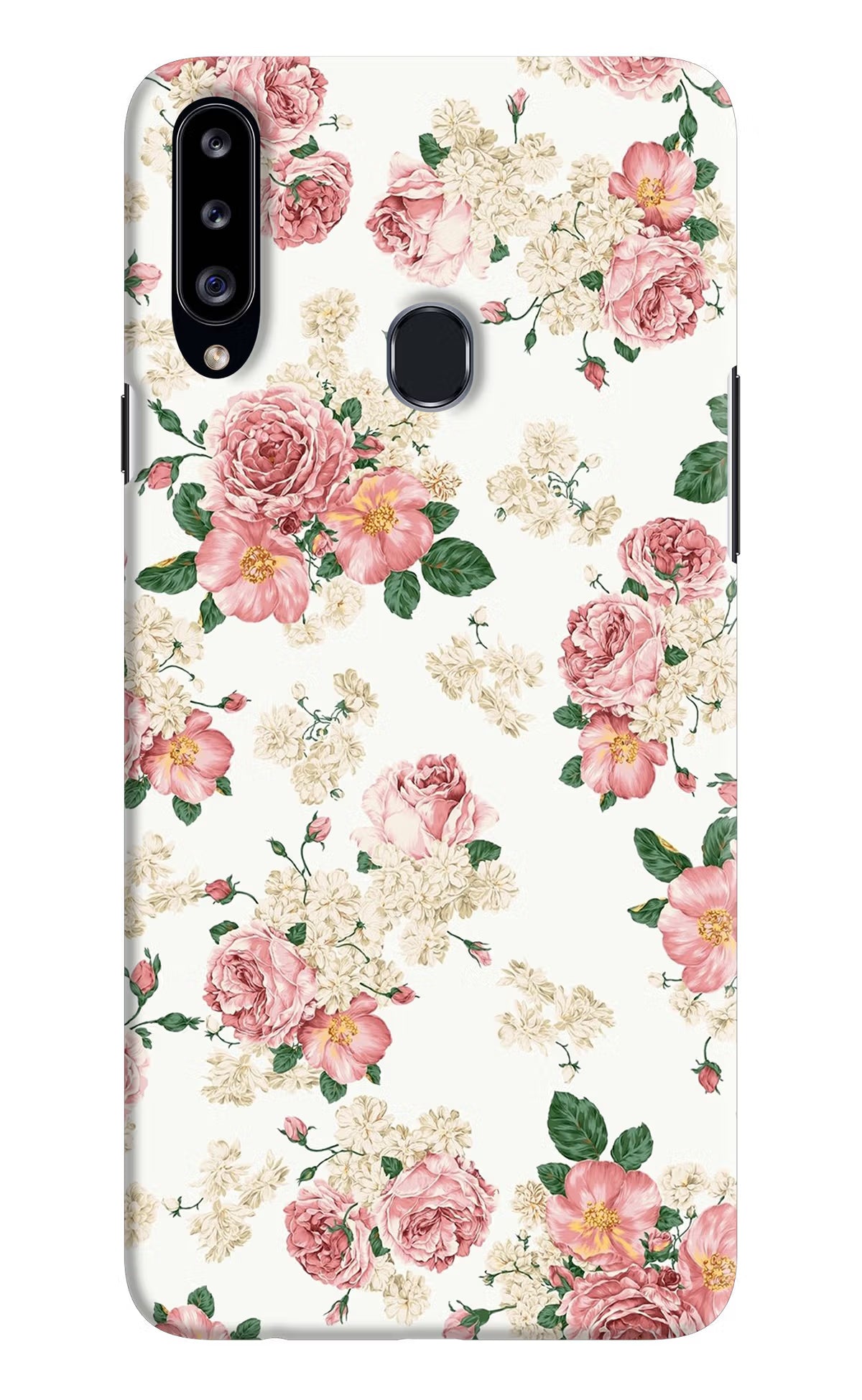 Flowers Samsung A20s Hard Case Back Cover by Casekaro