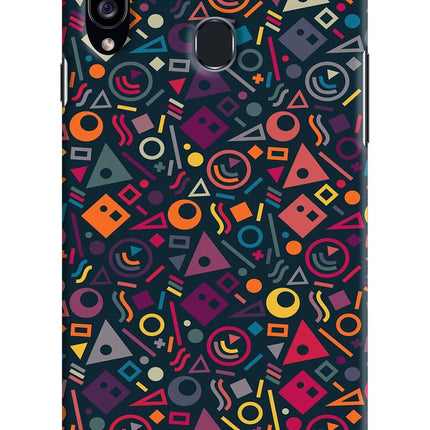 Geometric Abstract Samsung A20s Hard Case Back Cover by Casekaro