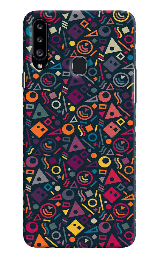 Geometric Abstract Samsung A20s Hard Case Back Cover by Casekaro