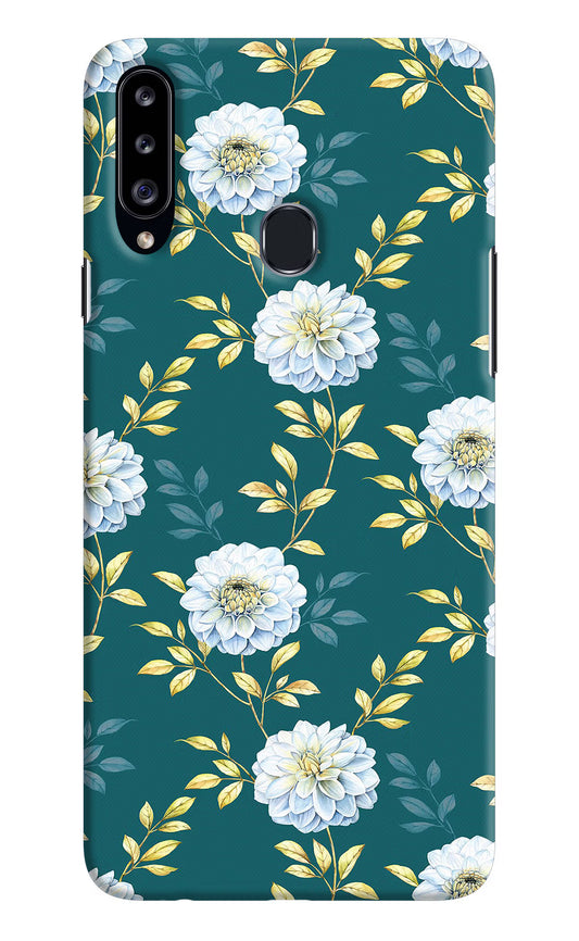 Flowers Samsung A20s Hard Case Back Cover by Casekaro